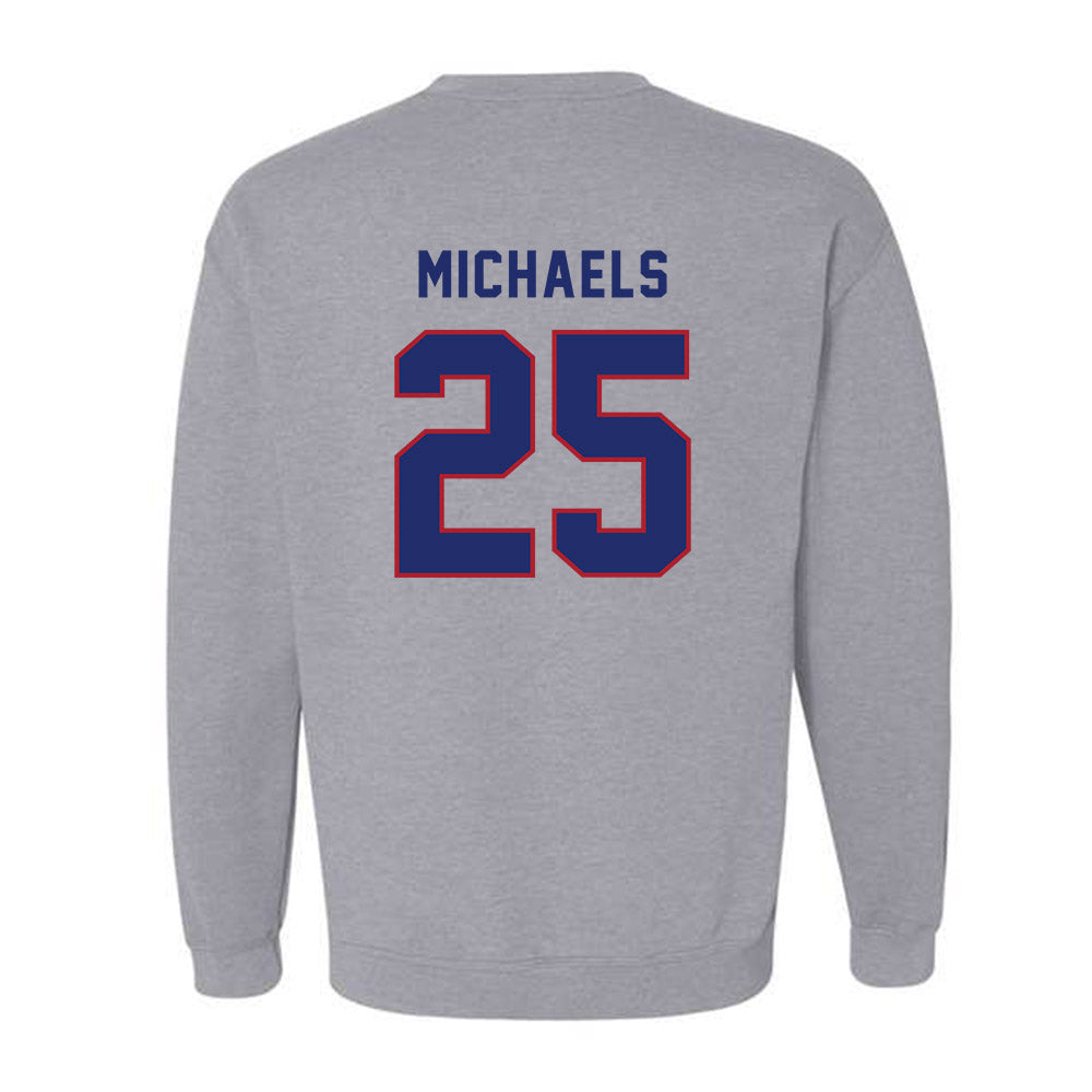 American - NCAA Men's Basketball : Eric Michaels - Classic Shersey Crewneck Sweatshirt-1