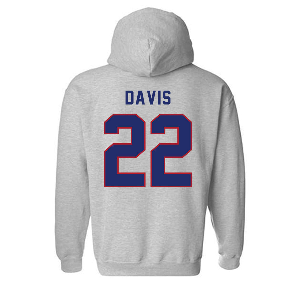 American - NCAA Men's Soccer : Toshi Davis - Classic Shersey Hooded Sweatshirt-1