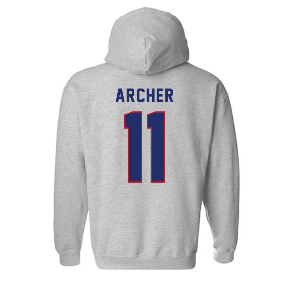 American - NCAA Women's Basketball : Elizabeth Archer - Classic Shersey Hooded Sweatshirt-1