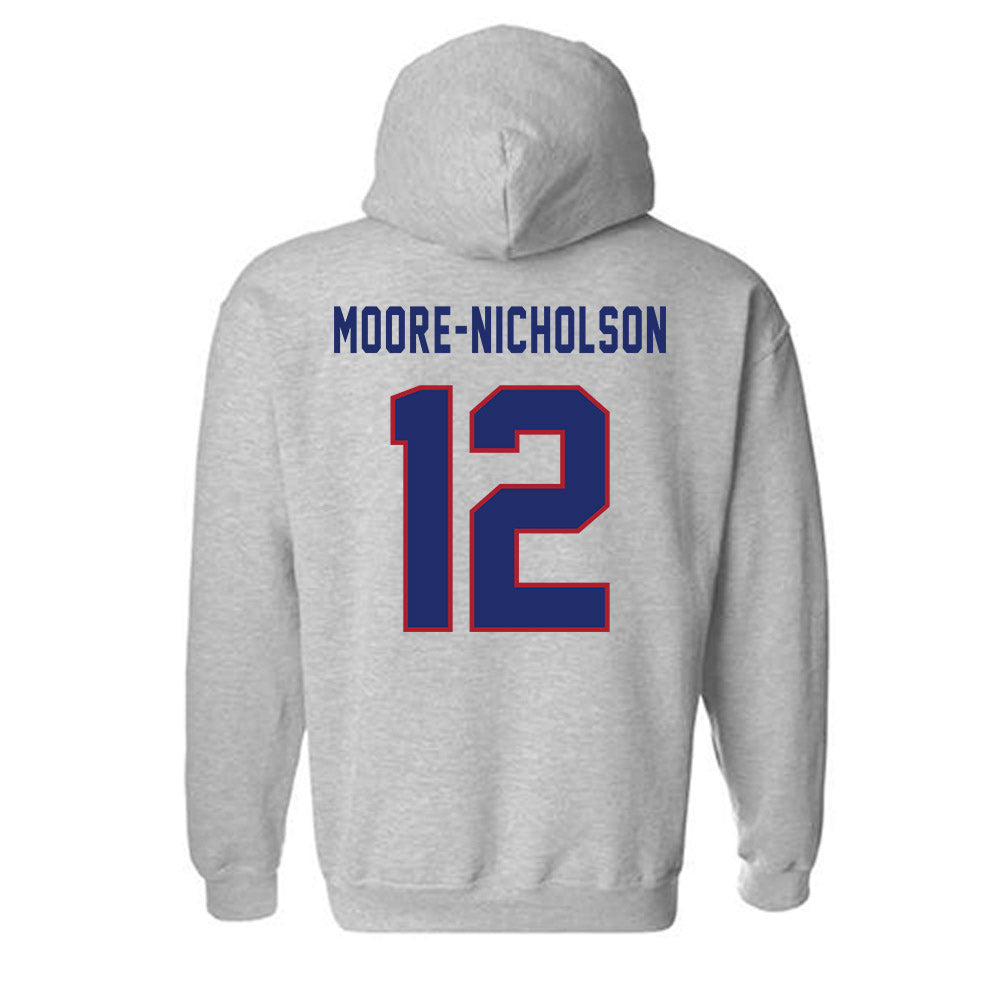 American - NCAA Women's Basketball : Madisyn Moore-Nicholson - Classic Shersey Hooded Sweatshirt-1