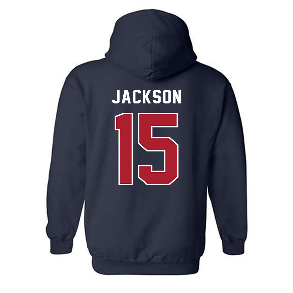 American - NCAA Women's Lacrosse : Annabelle Jackson - Hooded Sweatshirt-1