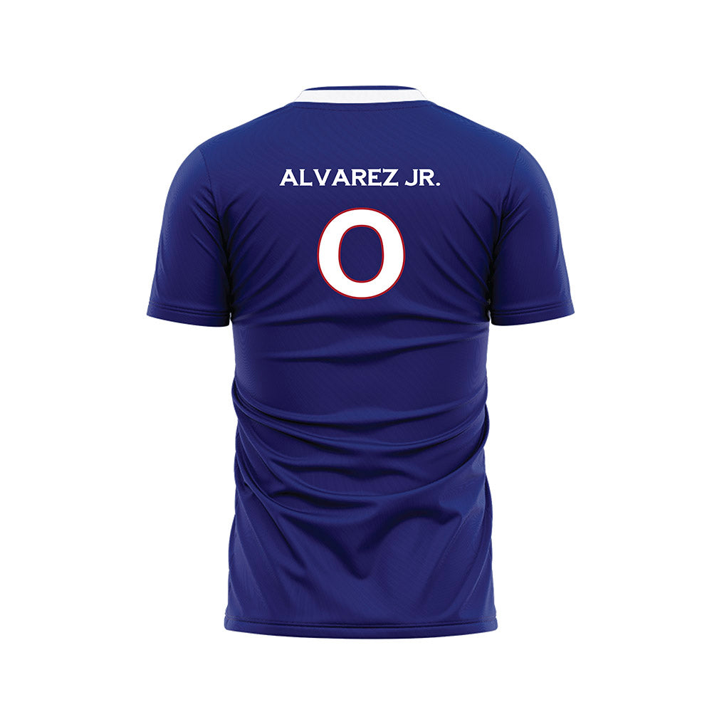 American - NCAA Men's Soccer : Juan Carlos Alvarez Jr. - Purple Soccer Jersey-1