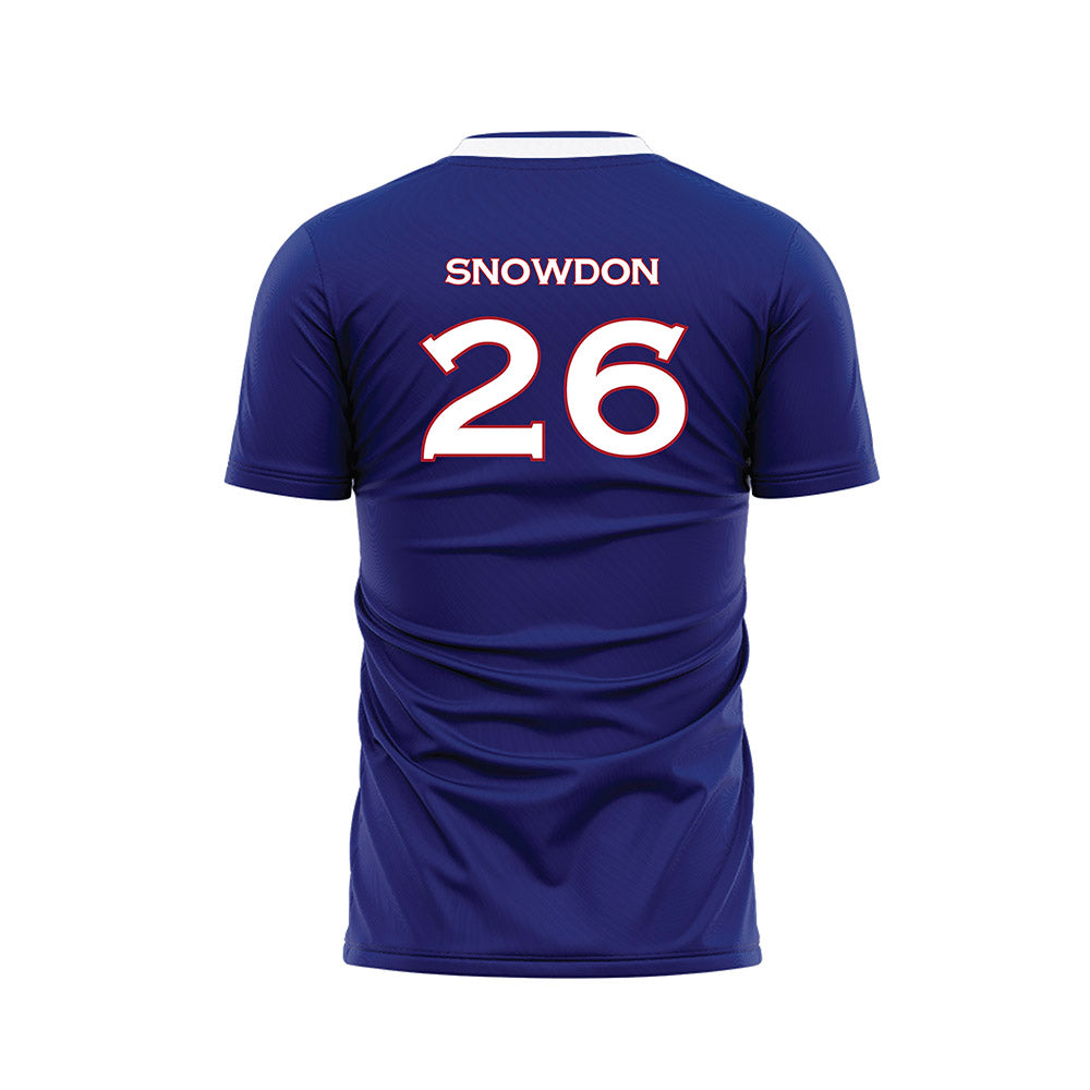 American - NCAA Men's Soccer : Oliver Snowdon - Purple Soccer Jersey-1