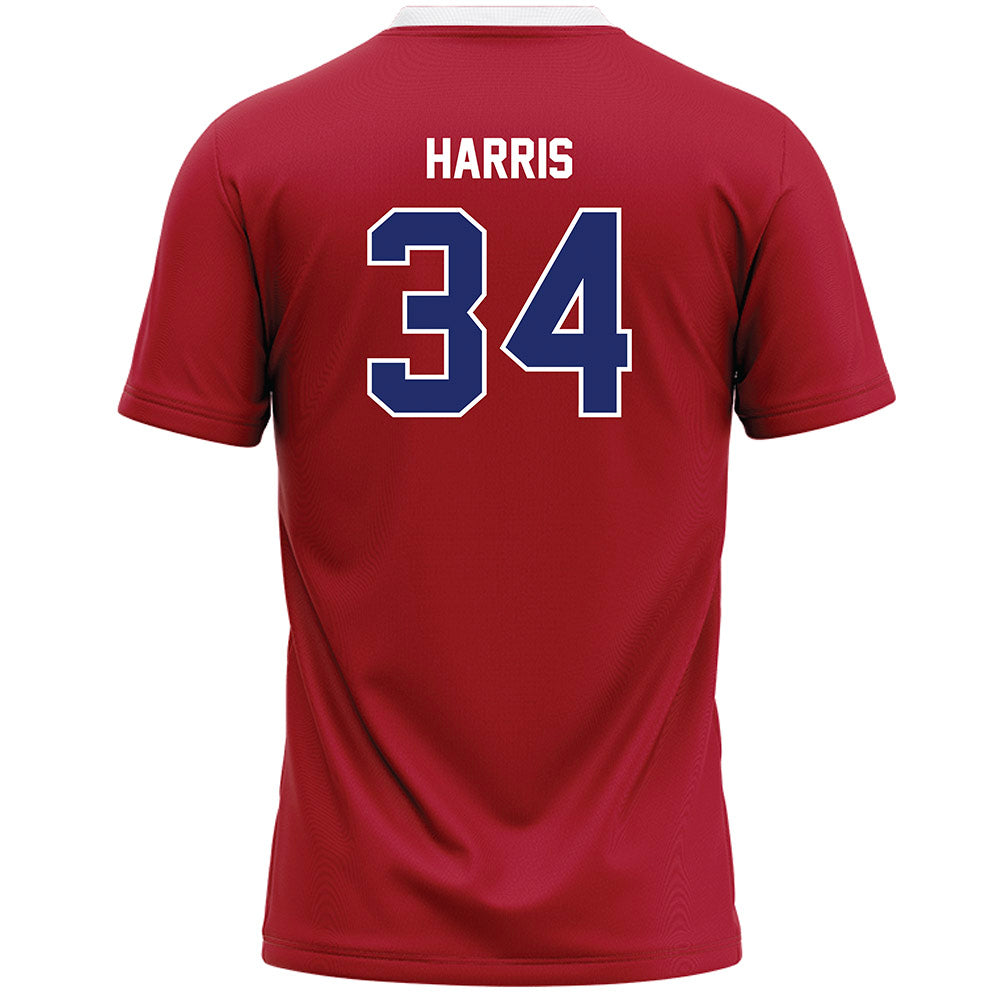 American - NCAA Women's Lacrosse : Maryanne Harris - Red Lacrosse Jersey -1