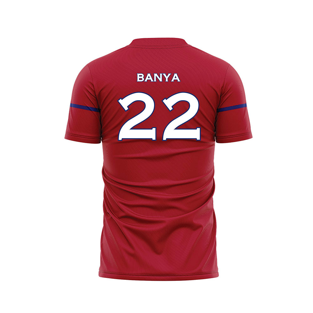 American - NCAA Women's Soccer : Sanai Banya - Red Soccer Jersey-1