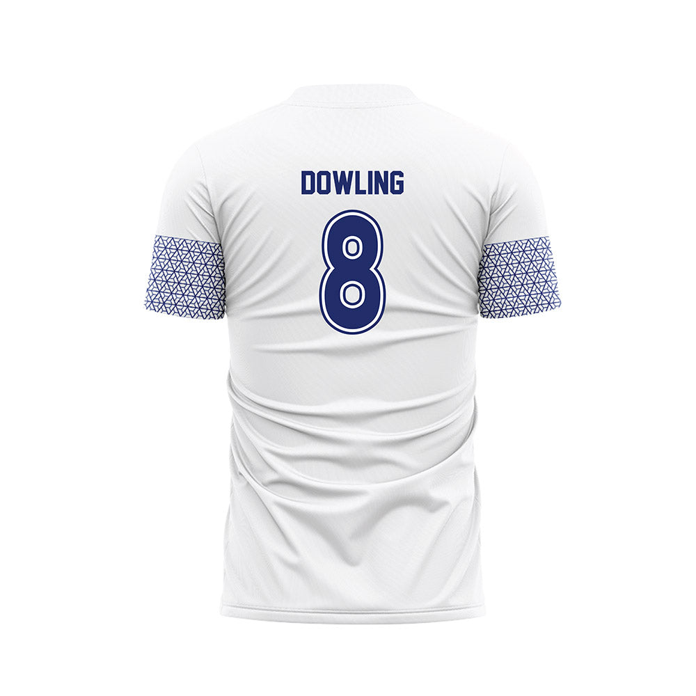 American - NCAA Women's Soccer : Natalie Dowling - White Soccer Jersey-1