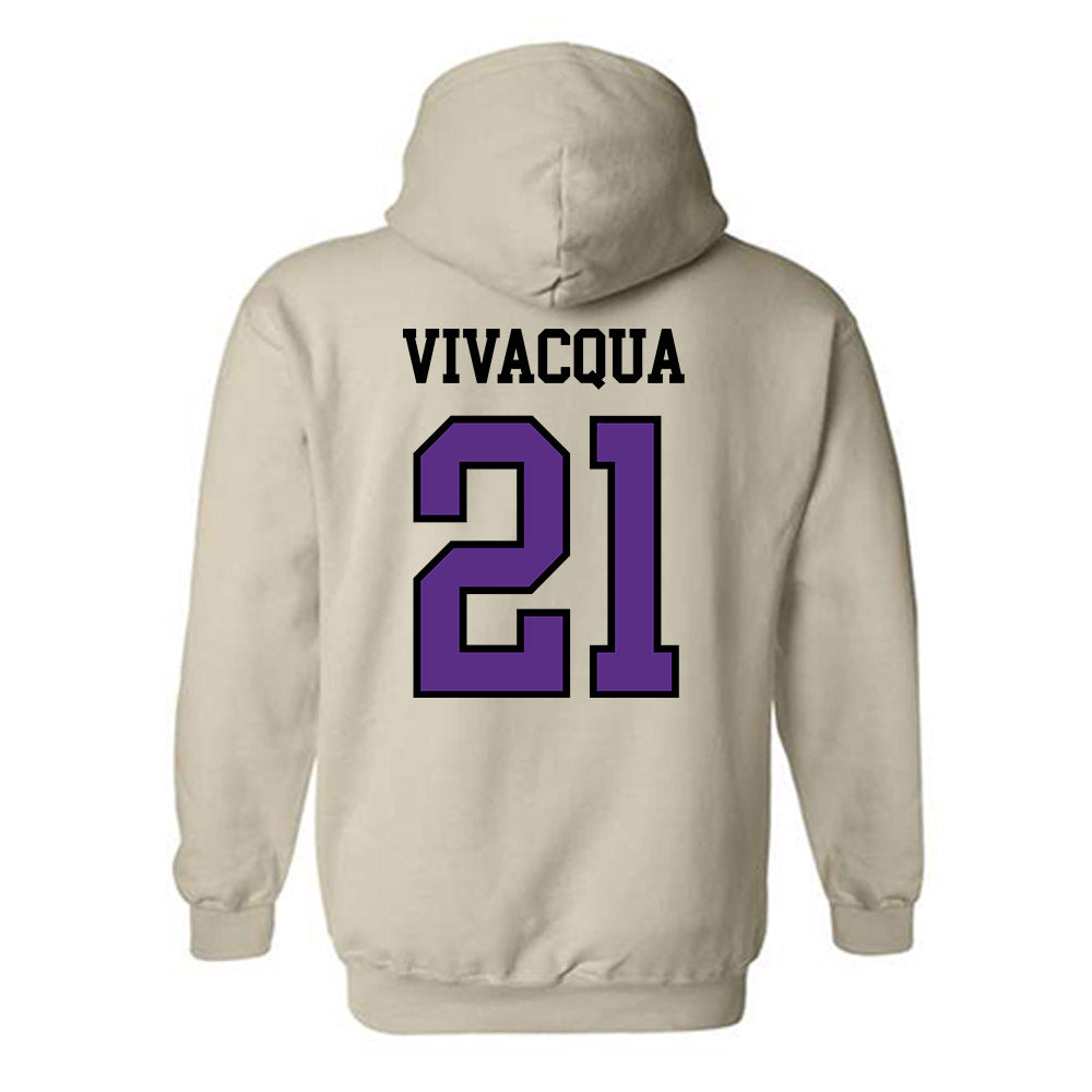 NU - NCAA Baseball : Tyler Vivacqua - Hooded Sweatshirt-1