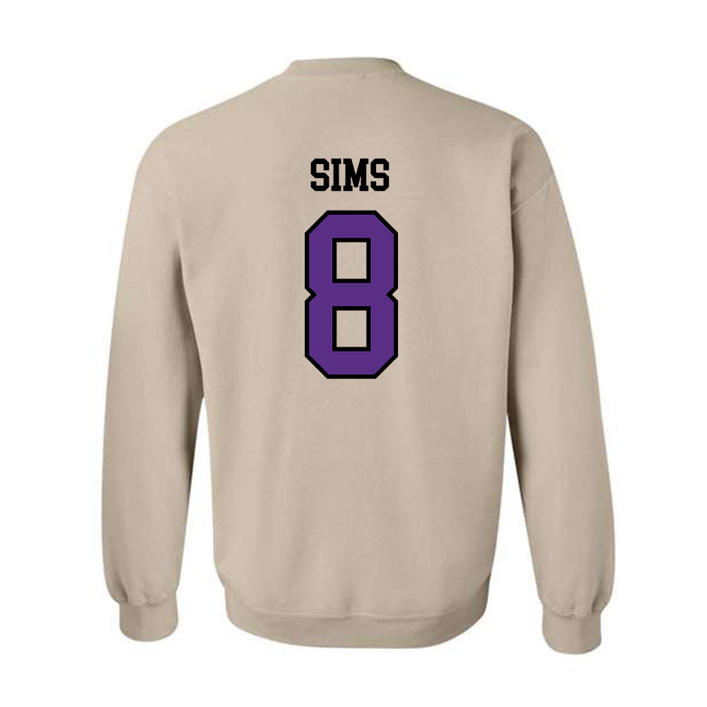 NU - NCAA Women's Basketball : Raven Sims - Crewneck Sweatshirt-1