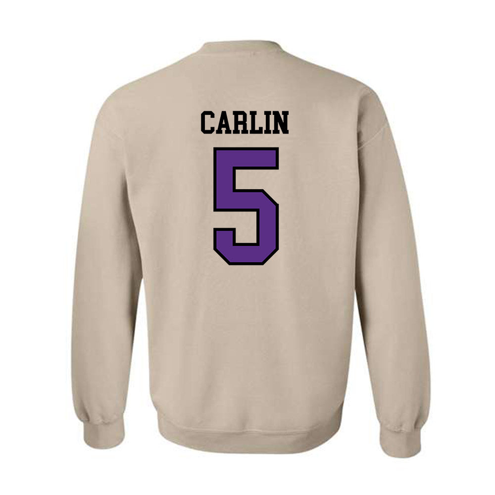 NU - NCAA Men's Ice Hockey : Noah Carlin - Crewneck Sweatshirt-1