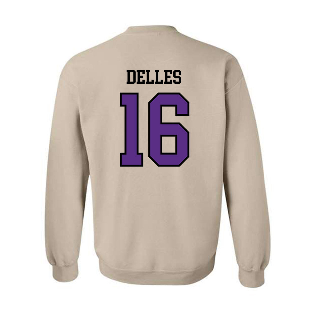 NU - NCAA Women's Lacrosse : Michaela Delles - Crewneck Sweatshirt-1