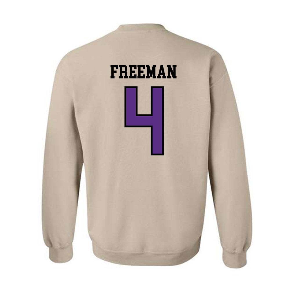 NU - NCAA Women's Basketball : Tyasia Freeman - Crewneck Sweatshirt-1