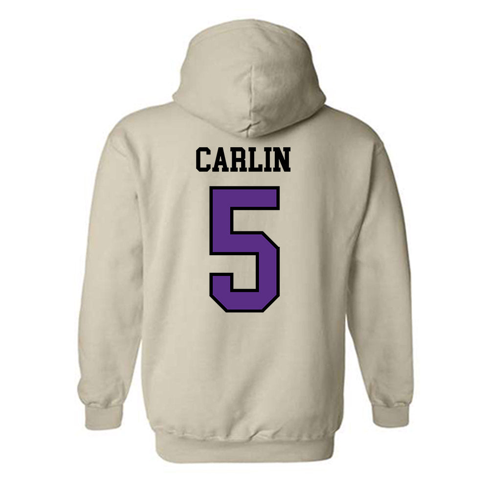 NU - NCAA Men's Ice Hockey : Noah Carlin - Hooded Sweatshirt-1