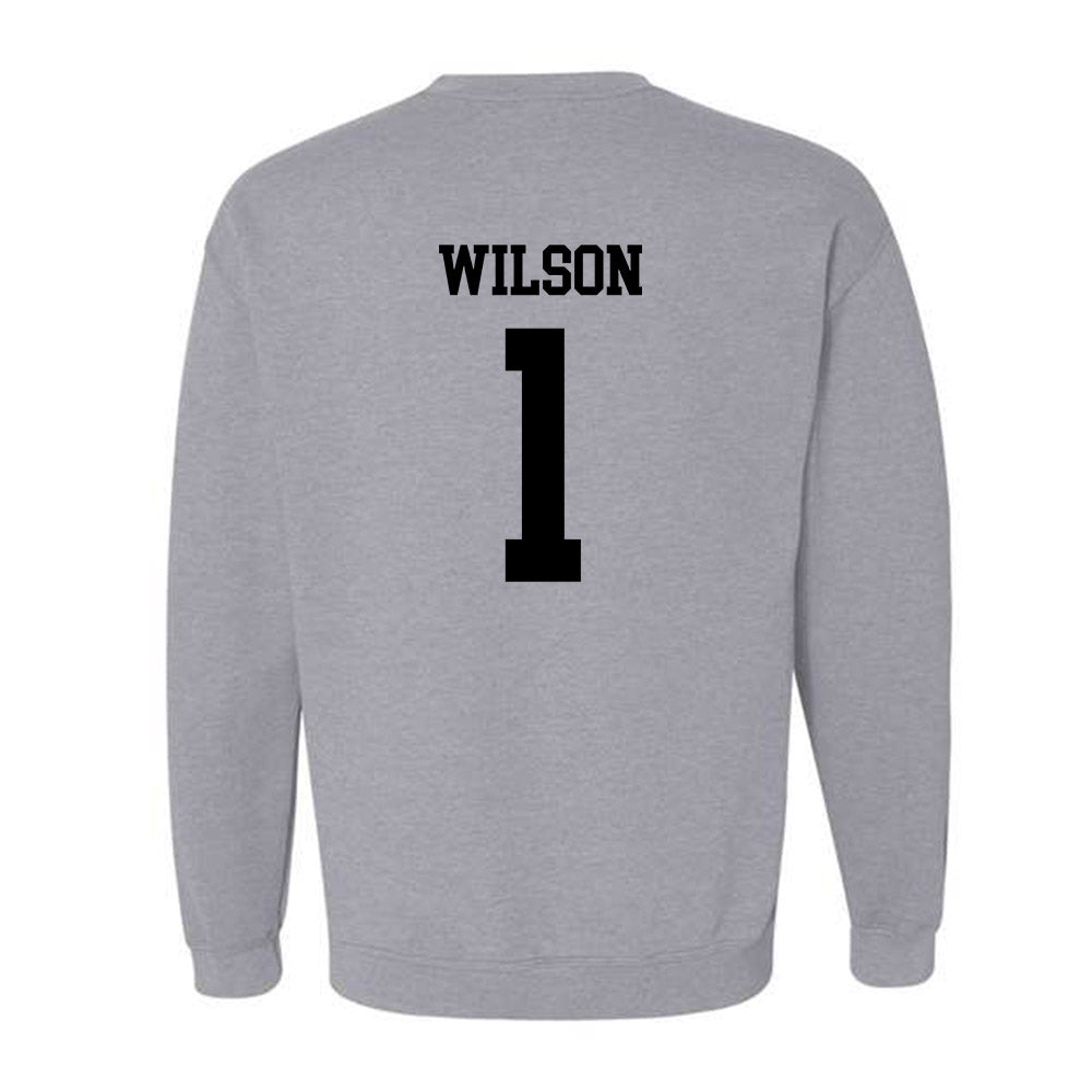 NU - NCAA Women's Basketball : Chasity Wilson - Crewneck Sweatshirt-1