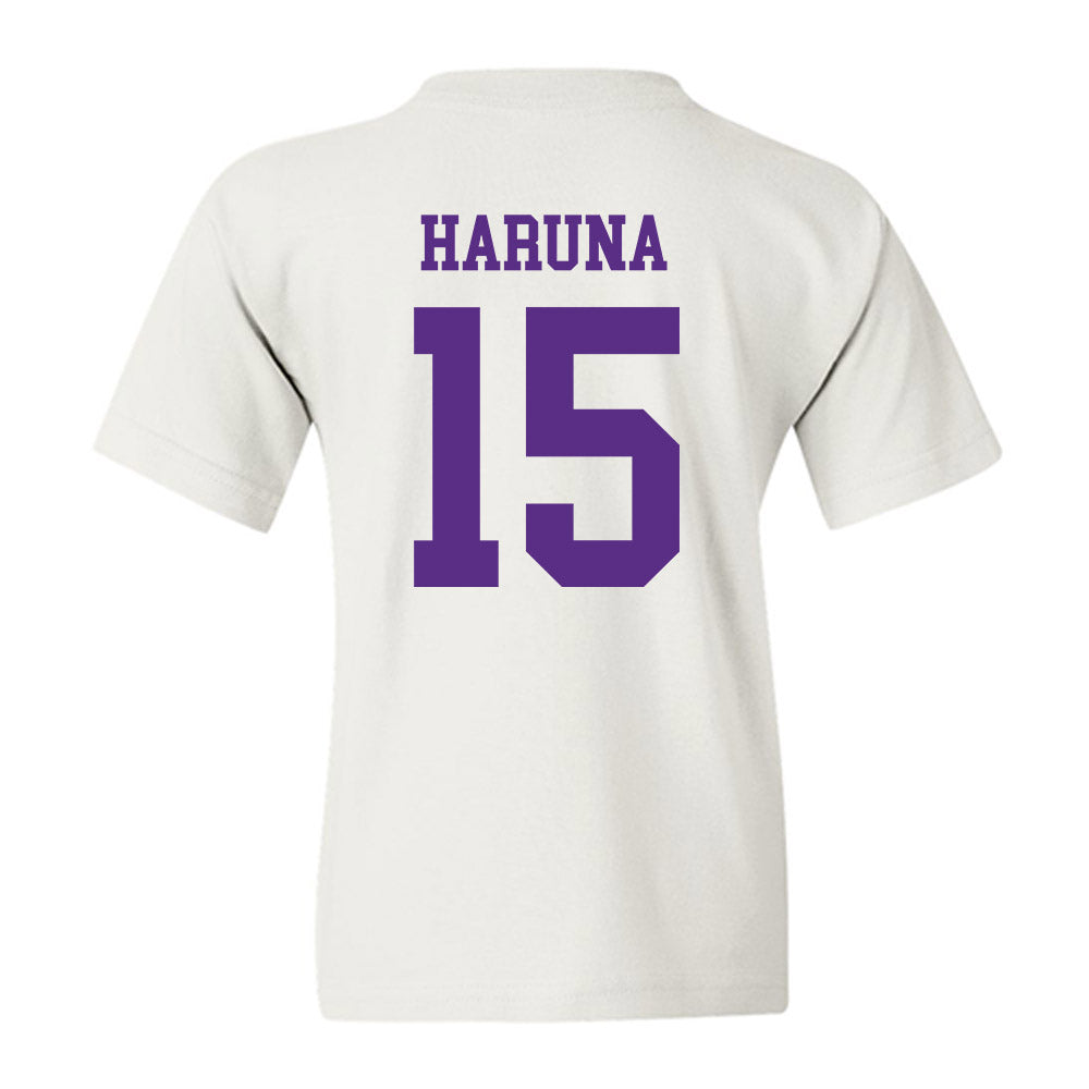 NU - NCAA Women's Basketball : Kenedie Haruna - Youth T-Shirt-1