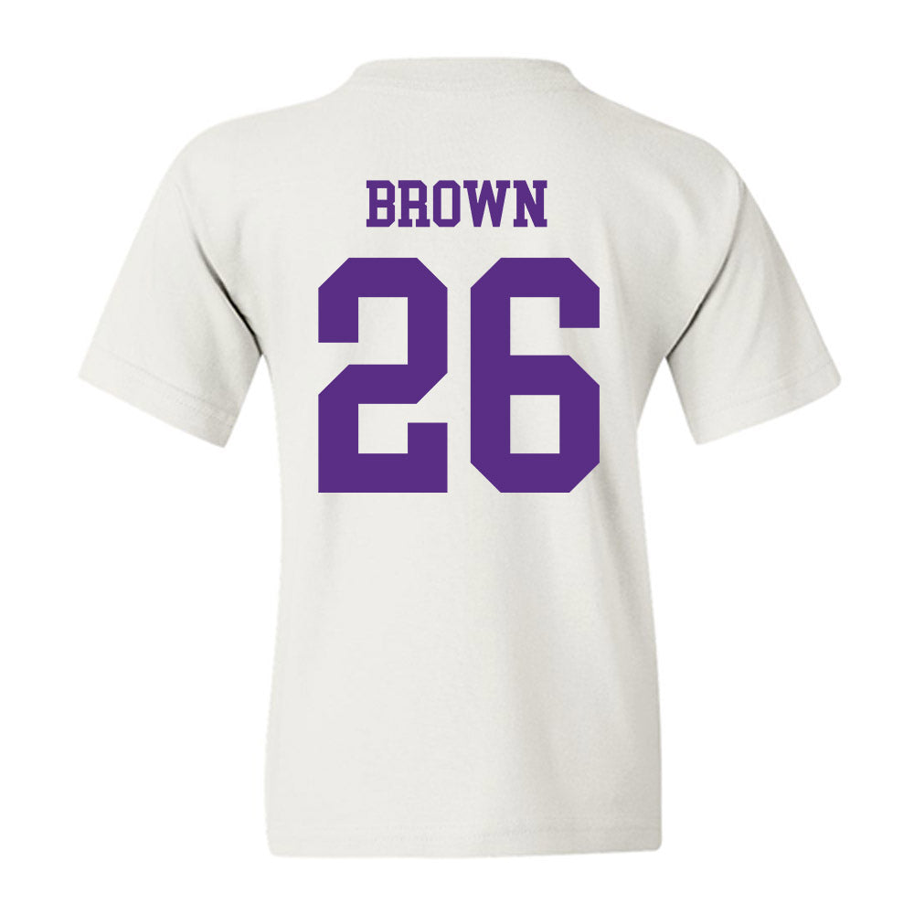 NU - NCAA Men's Soccer : Jayden Brown - Youth T-Shirt-1