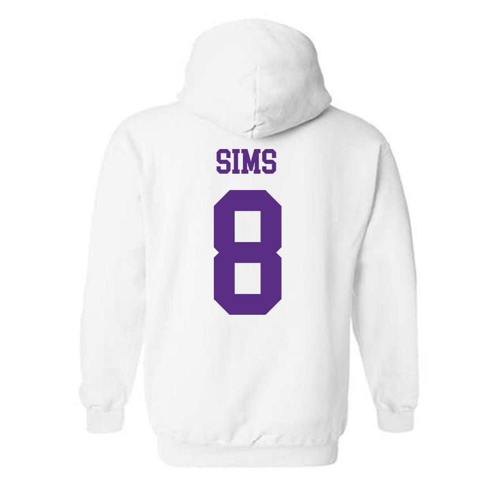 NU - NCAA Women's Basketball : Raven Sims - Hooded Sweatshirt-1