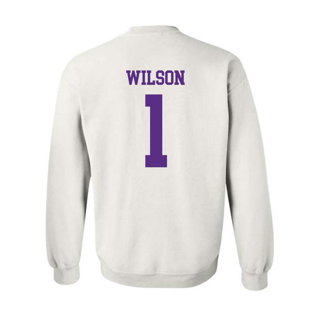 NU - NCAA Women's Basketball : Chasity Wilson - Crewneck Sweatshirt-1