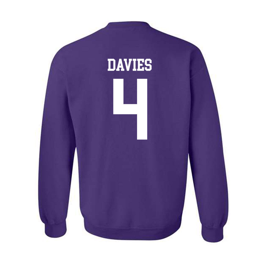 NU - NCAA Women's Soccer : Billie Davies - Crewneck Sweatshirt-1