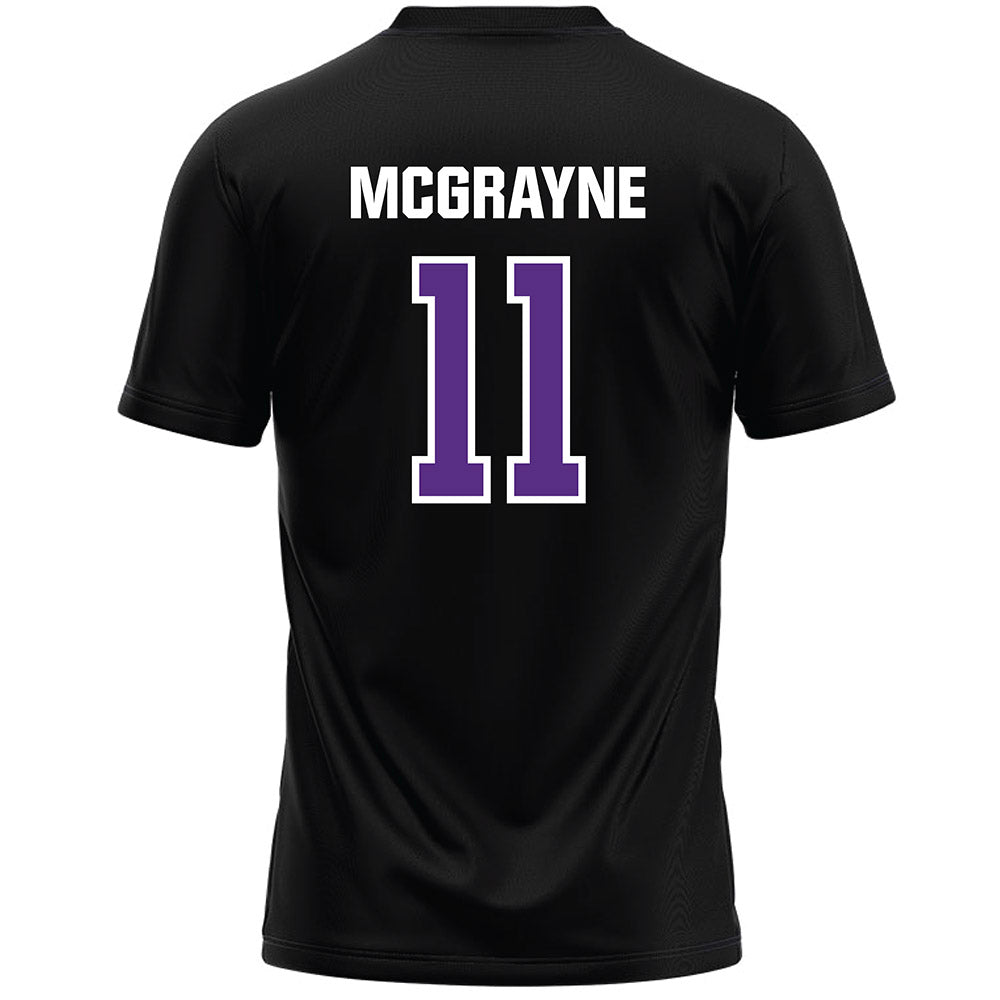 NU - NCAA Women's Lacrosse : Bianca McGrayne - Black Lacrosse Jersey -1