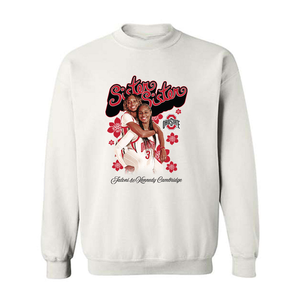 Ohio State - NCAA Women's Basketball : Jaloni Cambridge - Crewneck Sweatshirt-0
