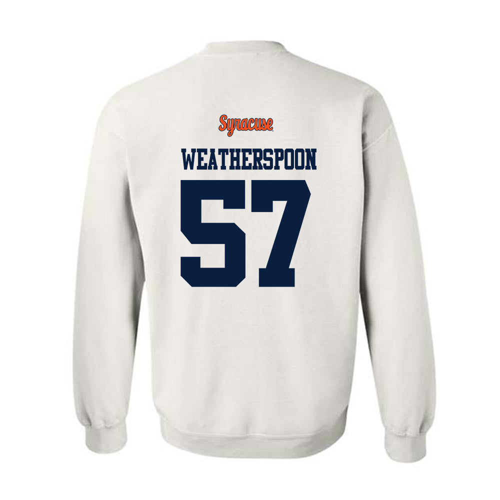 Syracuse - NCAA Football : Dametrius Weatherspoon - Classic Shersey Crewneck Sweatshirt-1