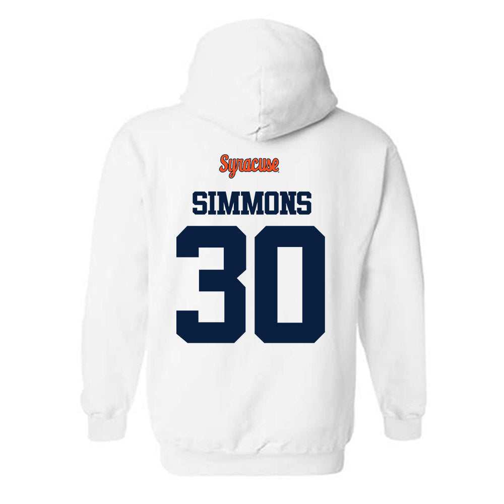 Syracuse - NCAA Football : Chase Simmons - Classic Shersey Hooded Sweatshirt-1