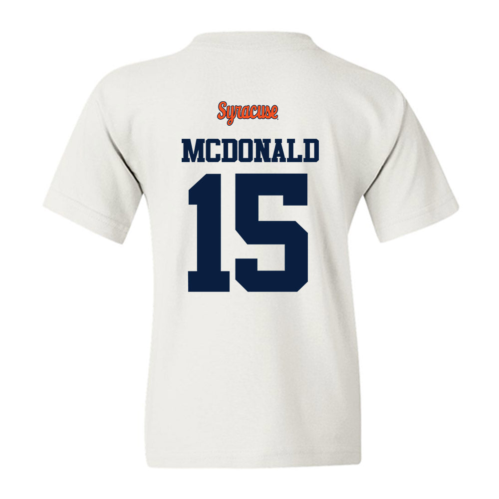 Syracuse - NCAA Football : Derek McDonald - Classic Shersey Youth T-Shirt-1