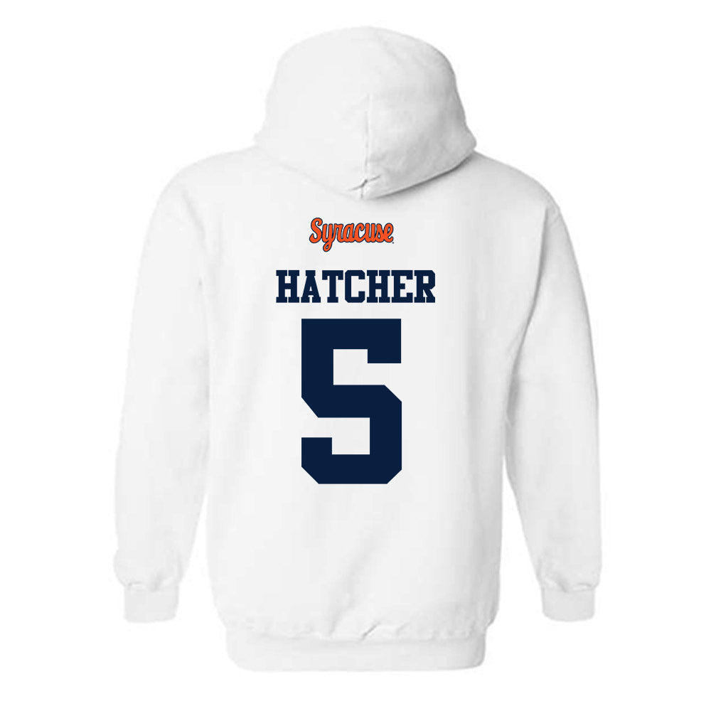 Syracuse - NCAA Football : Umari Hatcher - Classic Shersey Hooded Sweatshirt-1