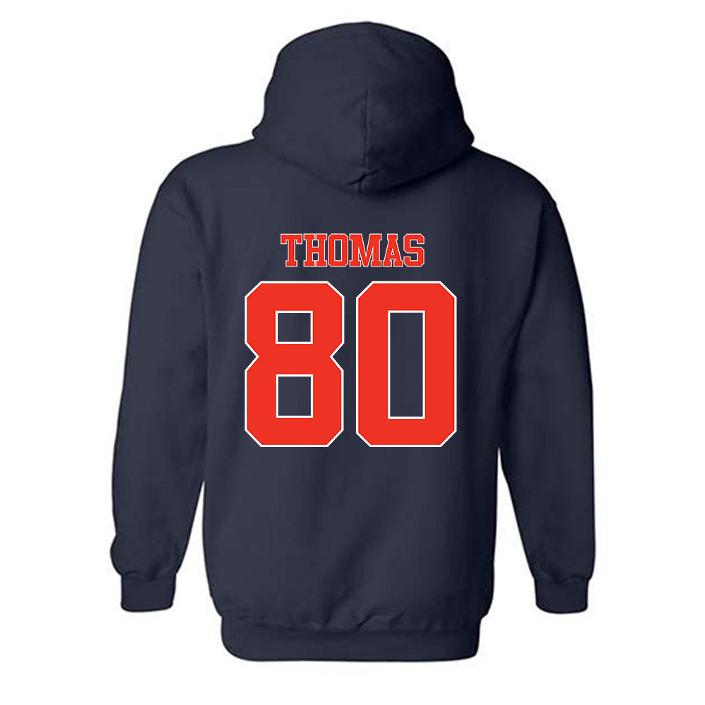 Syracuse - NCAA Football : Ja'Meer Thomas - Classic Shersey Hooded Sweatshirt-1