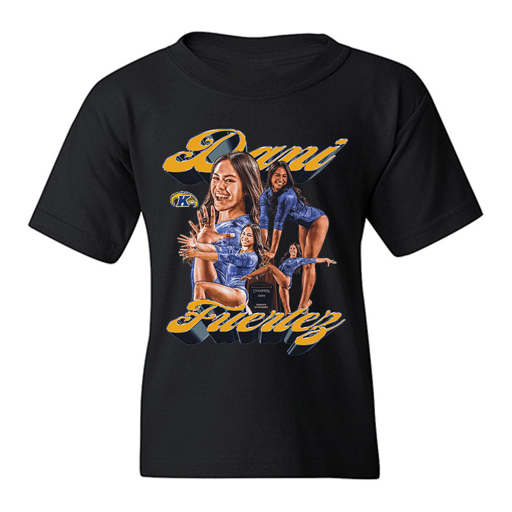 Kent State - NCAA Women's Gymnastics : Dani Fuertez - Player Collage Youth T-Shirt-0