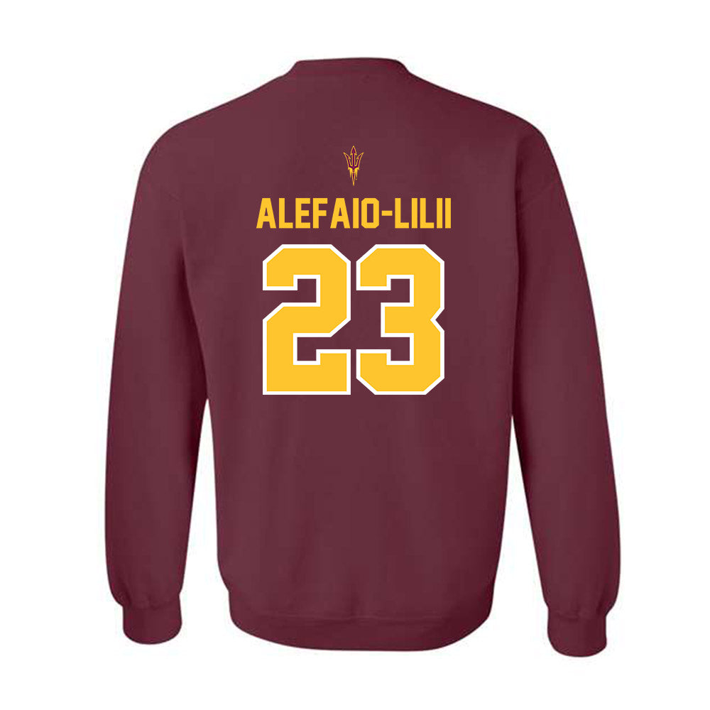 Arizona State - NCAA Football : Benjamin Alefaio-Lilii - Big12 Championship Crewneck Sweatshirt-1