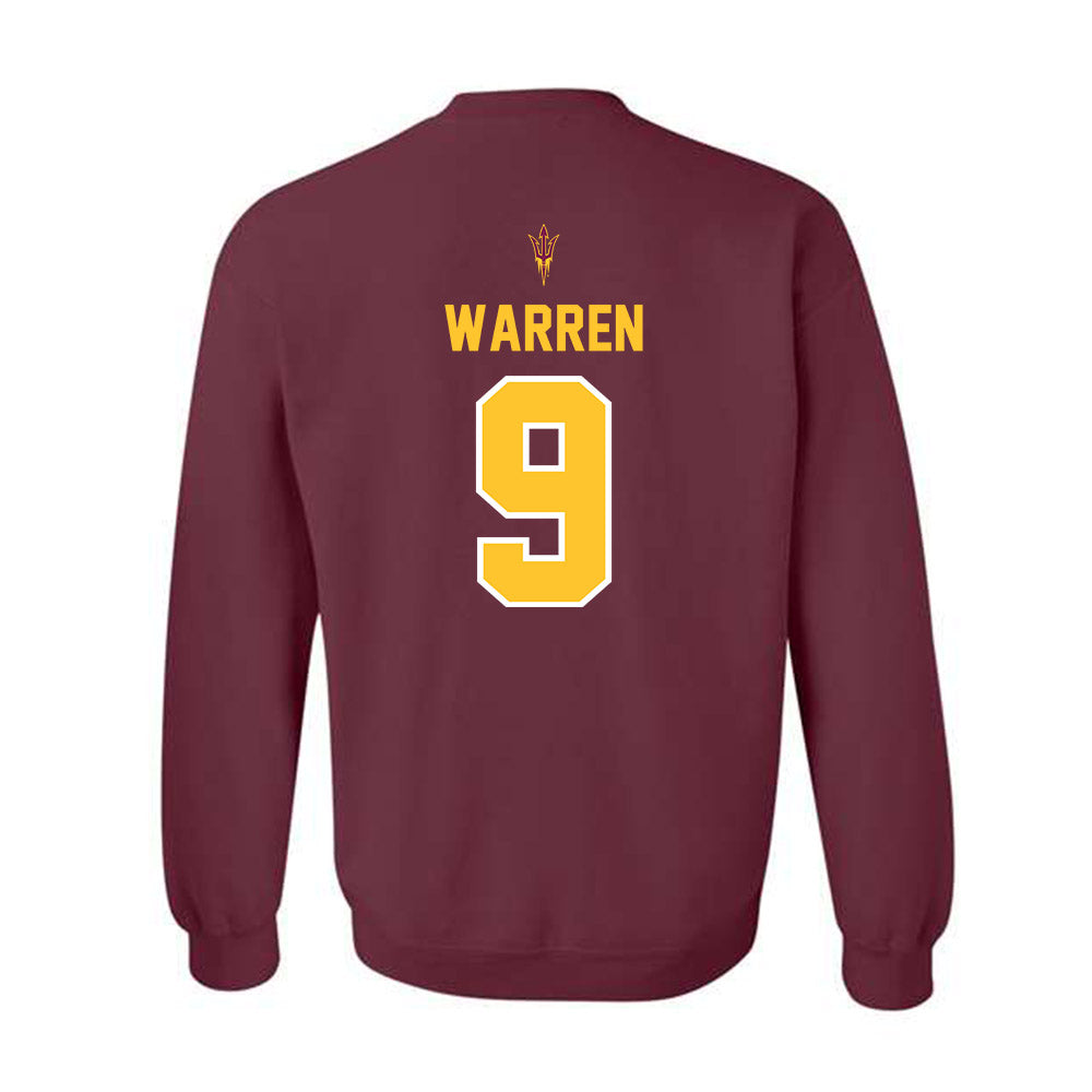 Arizona State - NCAA Football : Montana Warren - Big12 Championship Crewneck Sweatshirt-1