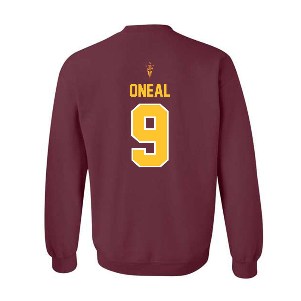 Arizona State - NCAA Football : Elijah ONeal - Big12 Championship Crewneck Sweatshirt-1