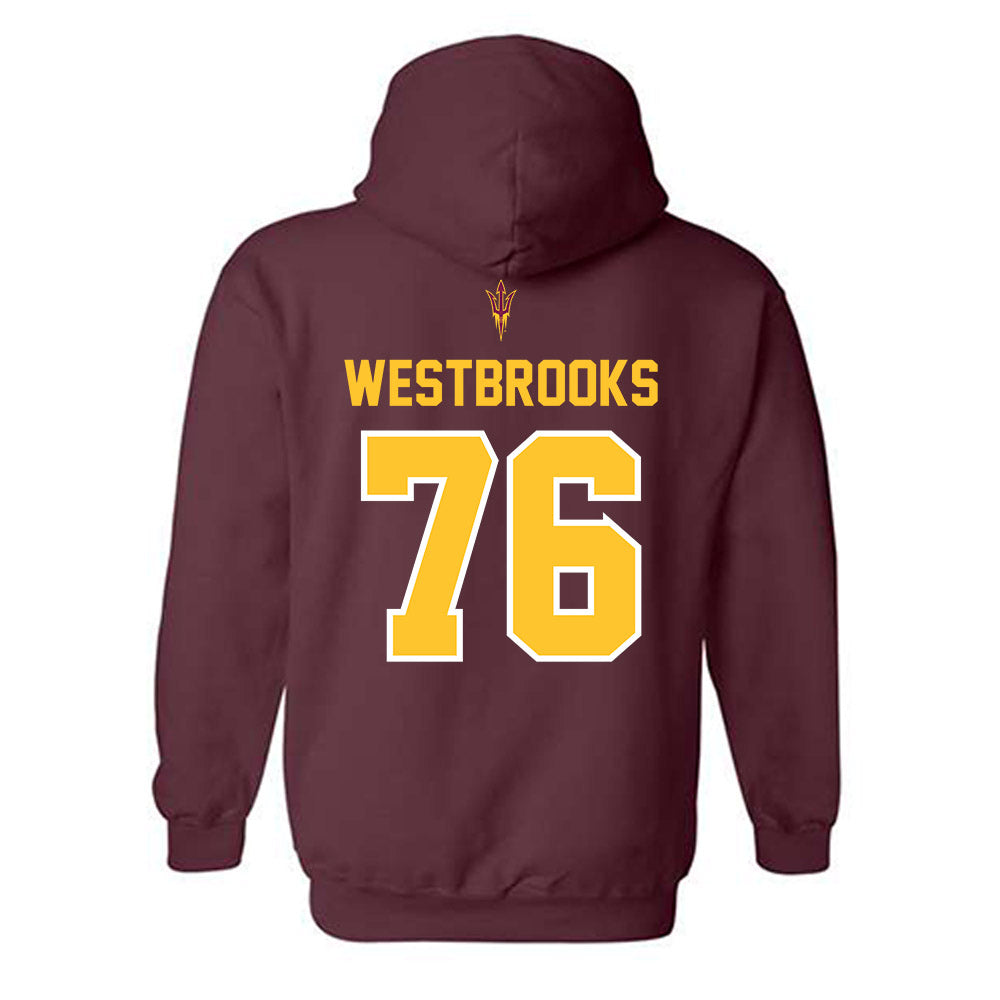 Arizona State - NCAA Football : Champ Westbrooks - Big12 Championship Hooded Sweatshirt-1