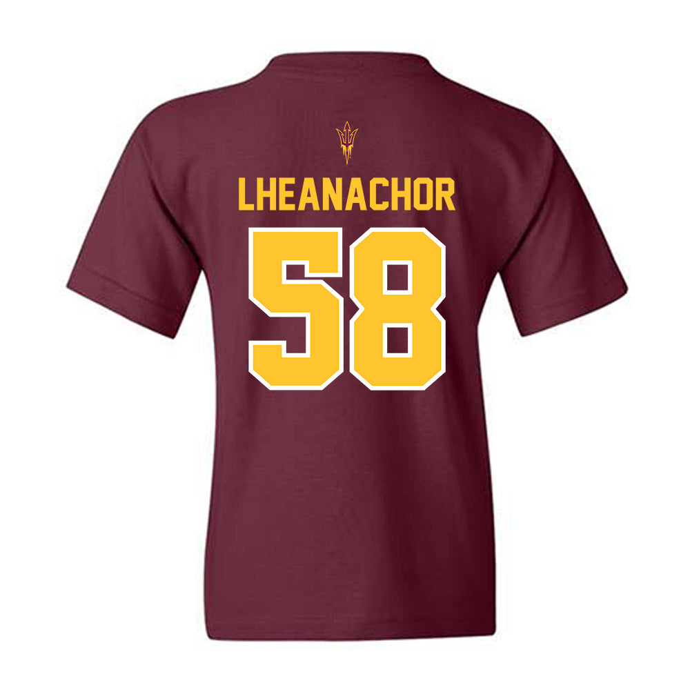 Arizona State - NCAA Football : Maxwell Lheanachor - Big12 Championship Youth T-Shirt-1