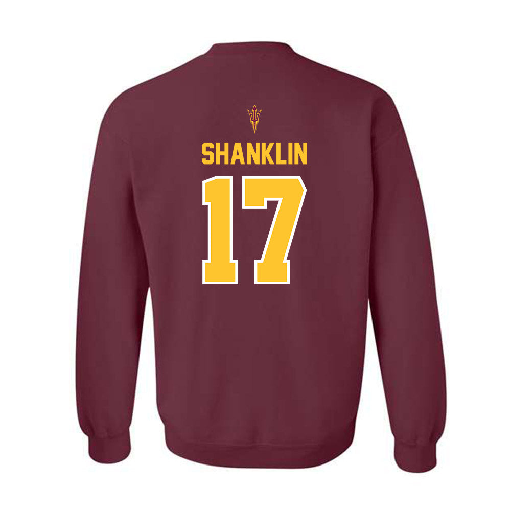 Arizona State - NCAA Football : Joshua Shanklin - Big12 Championship Crewneck Sweatshirt-1
