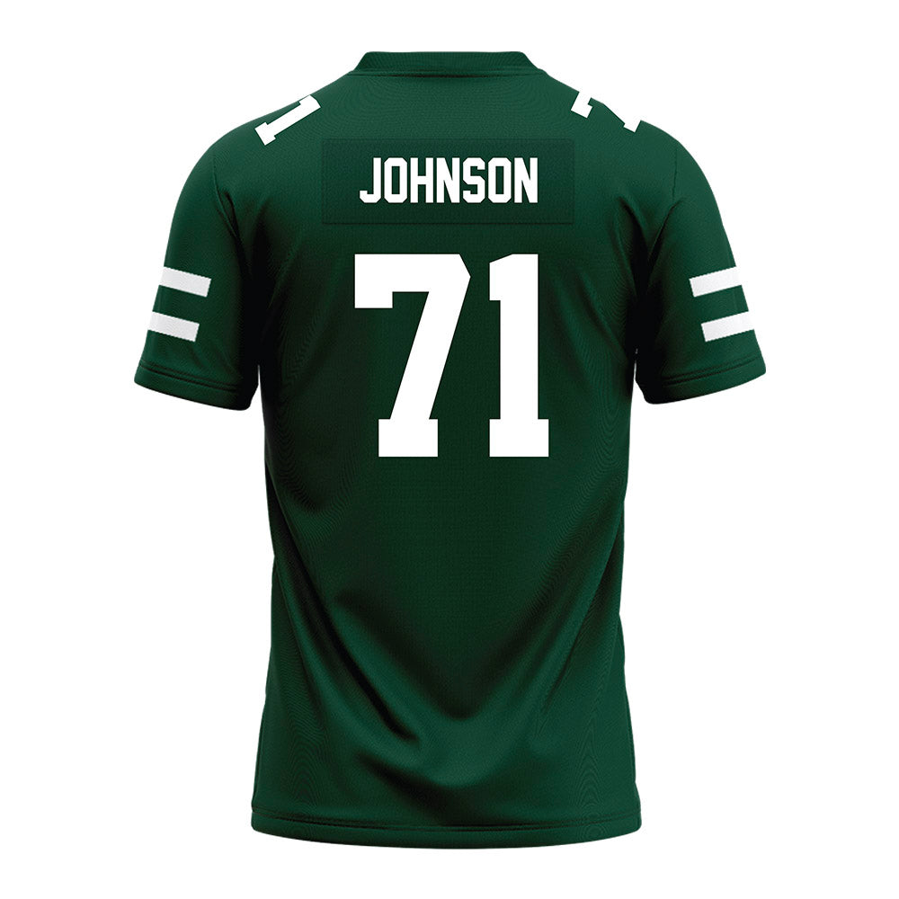 Ohio - NCAA Football : Aidan Johnson - MAC Green Premium Football Jersey-1
