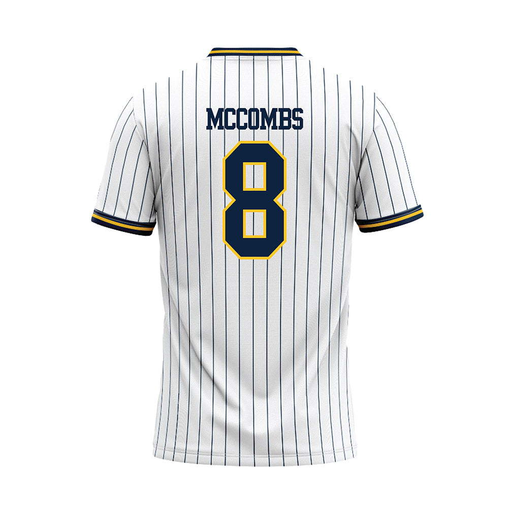 UCI - NCAA Baseball : Jacob McCombs - White Baseball Jersey-1