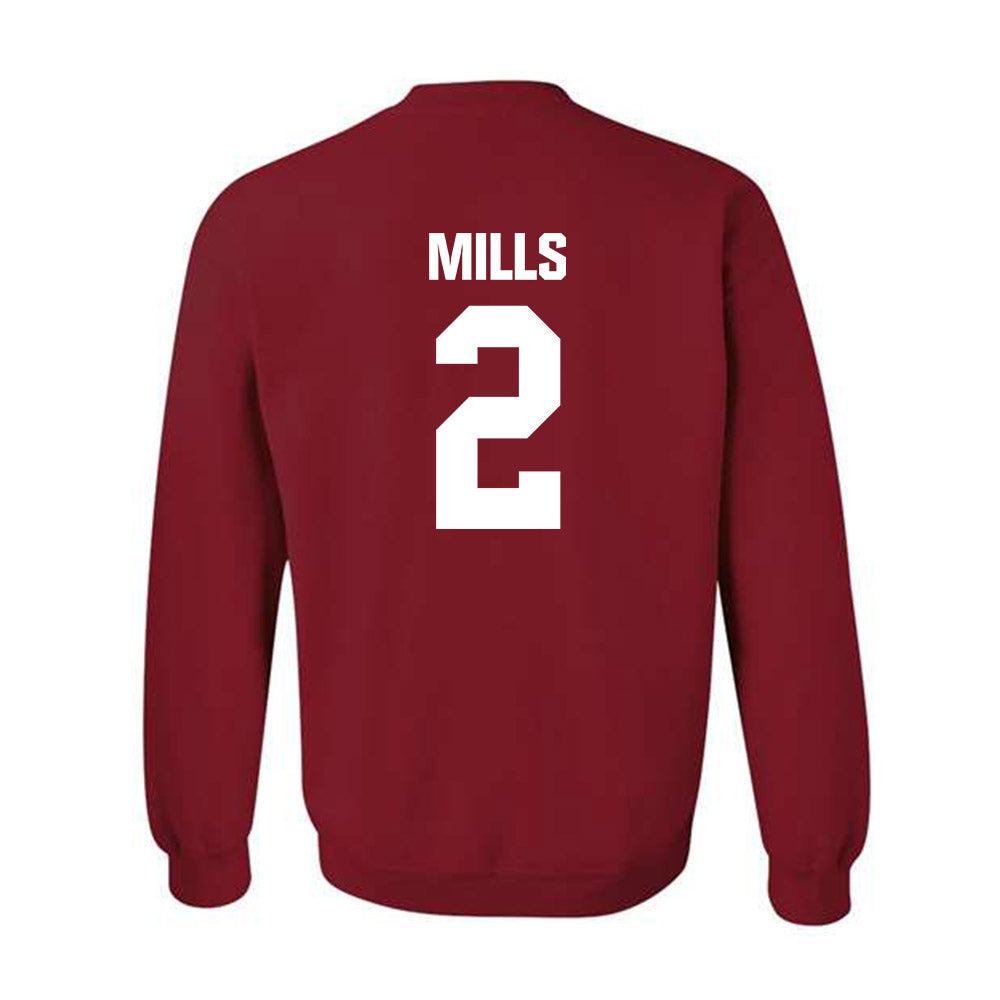 Indiana - NCAA Women's Volleyball : Carly Mills - Classic Shersey Crewneck Sweatshirt-1