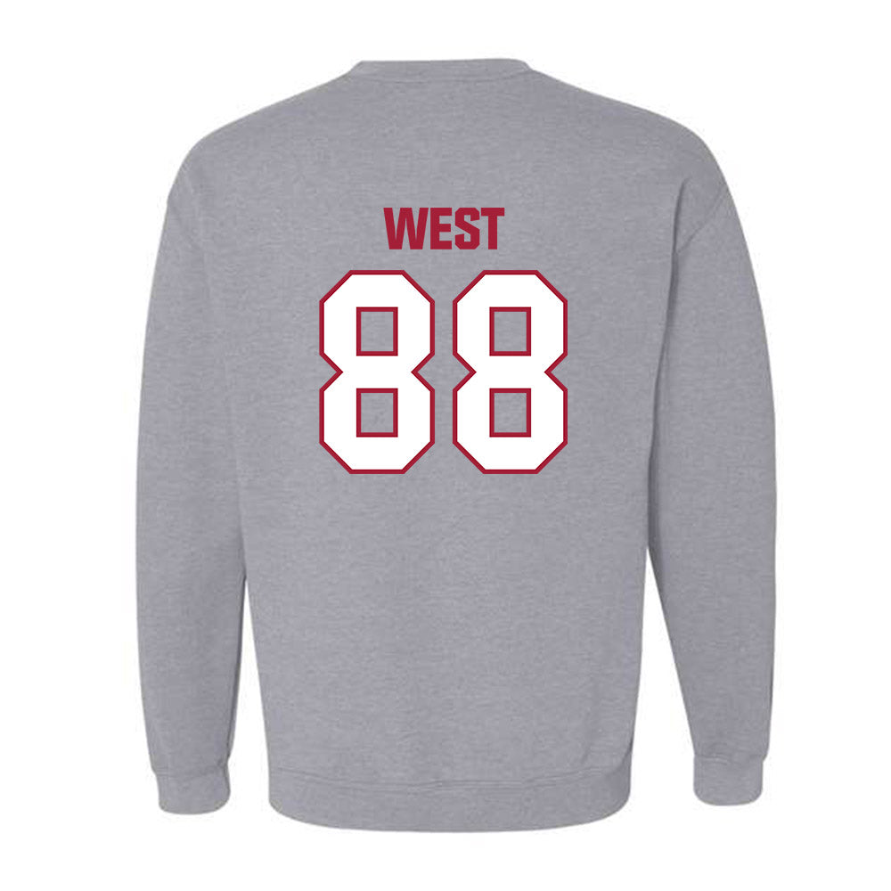 Indiana - NCAA Football : Sam West - Classic Shersey Crewneck Sweatshirt-1