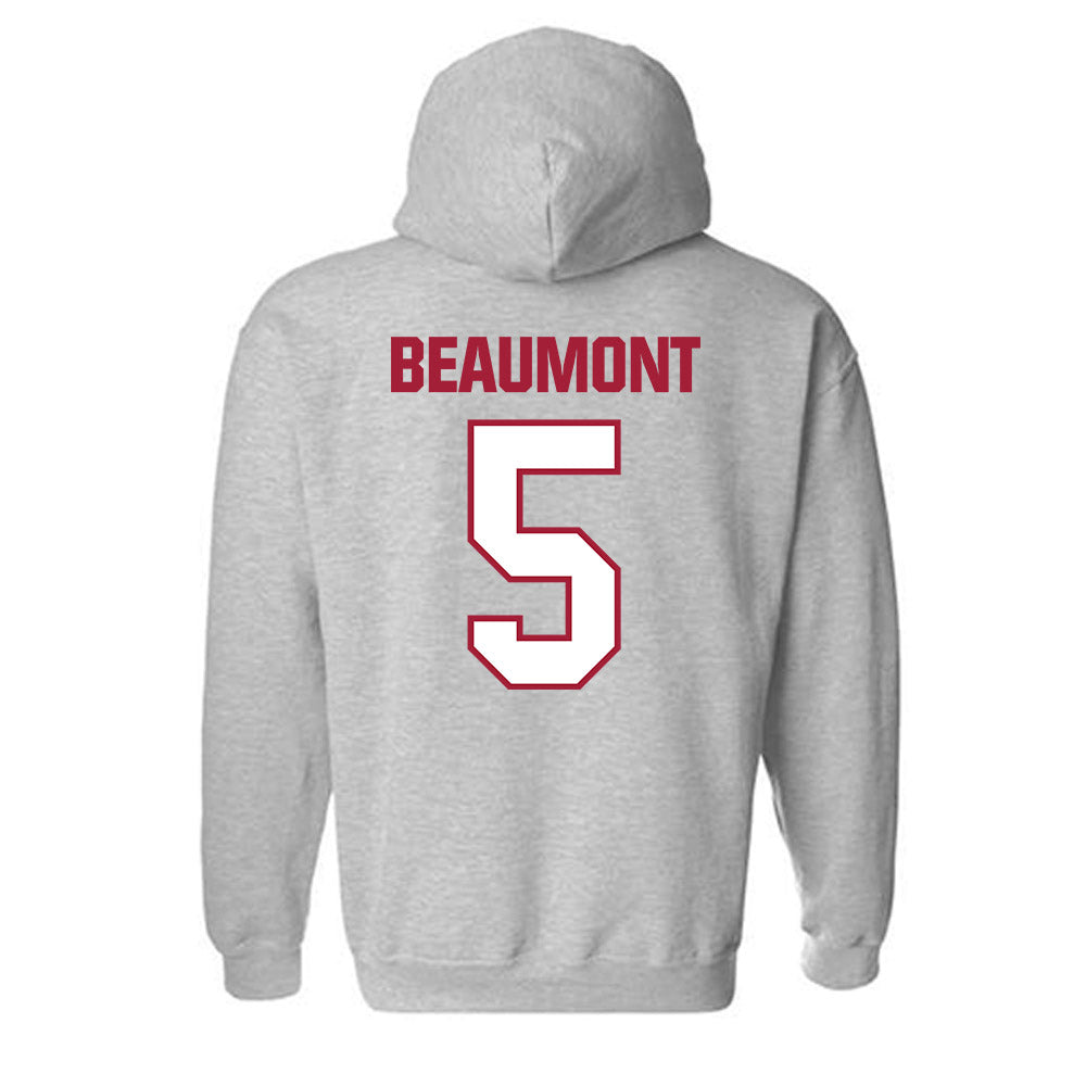 Indiana - NCAA Women's Basketball : Lenee Beaumont - Classic Shersey Hooded Sweatshirt-1