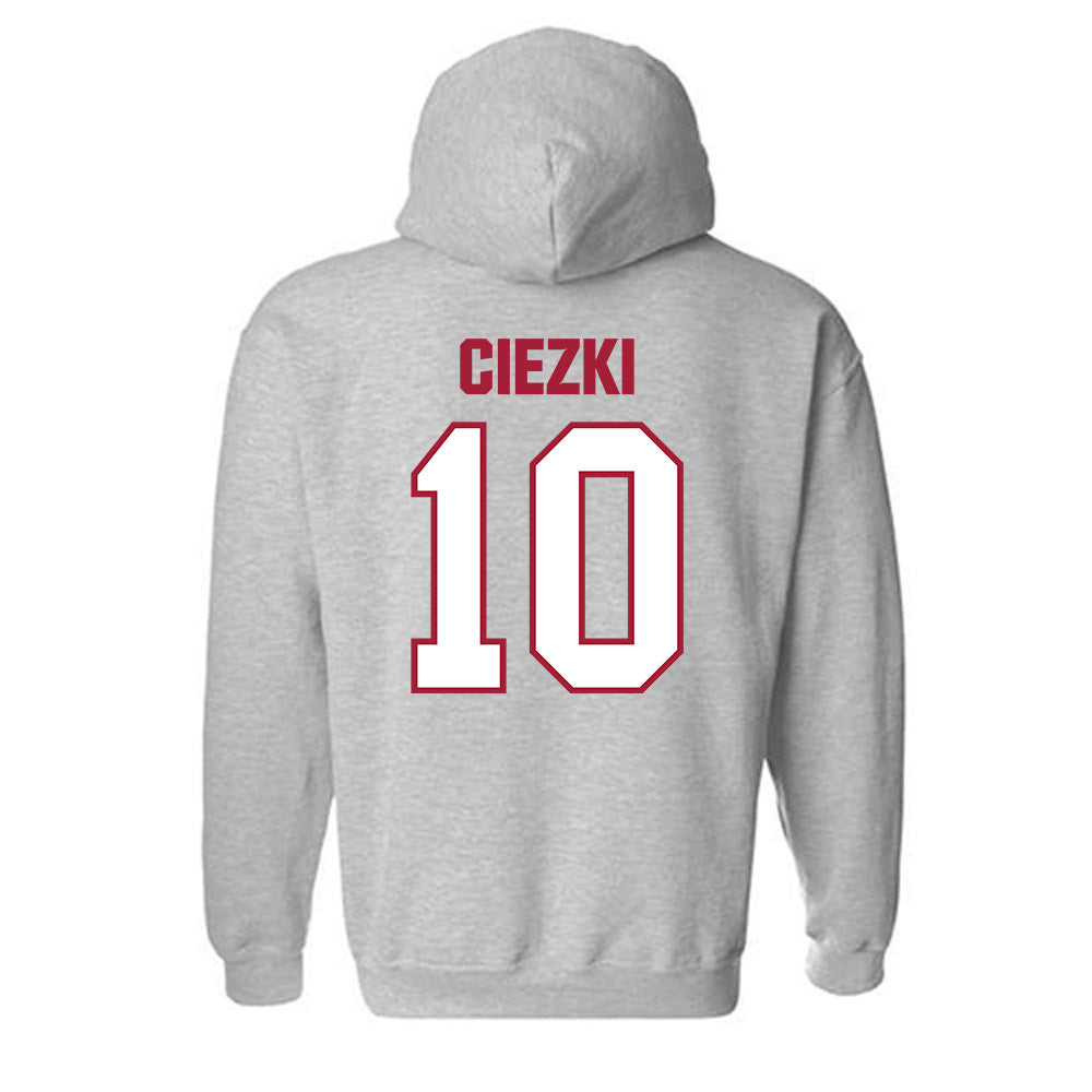 Indiana - NCAA Women's Basketball : Shay Ciezki - Classic Shersey Hooded Sweatshirt-1