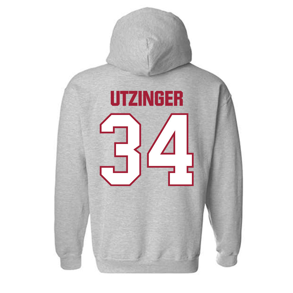Indiana - NCAA Football : Jeff Utzinger - Classic Shersey Hooded Sweatshirt-1