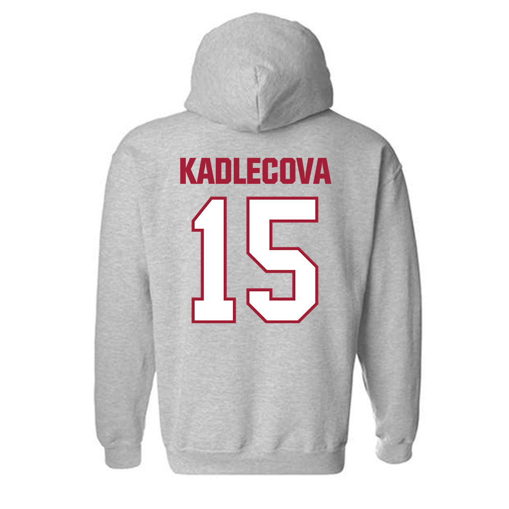 Indiana - NCAA Women's Basketball : Valentyna Kadlecova - Classic Shersey Hooded Sweatshirt-1