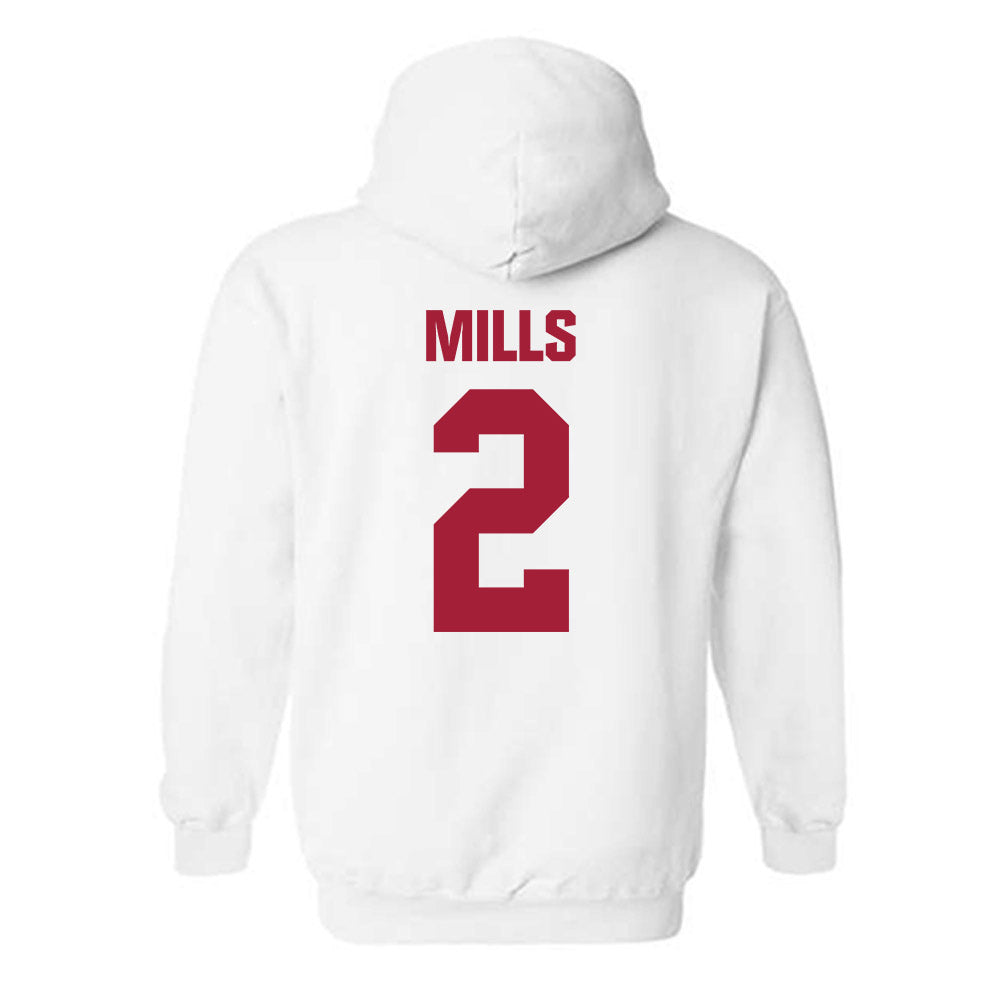 Indiana - NCAA Women's Volleyball : Carly Mills - Classic Shersey Hooded Sweatshirt-1