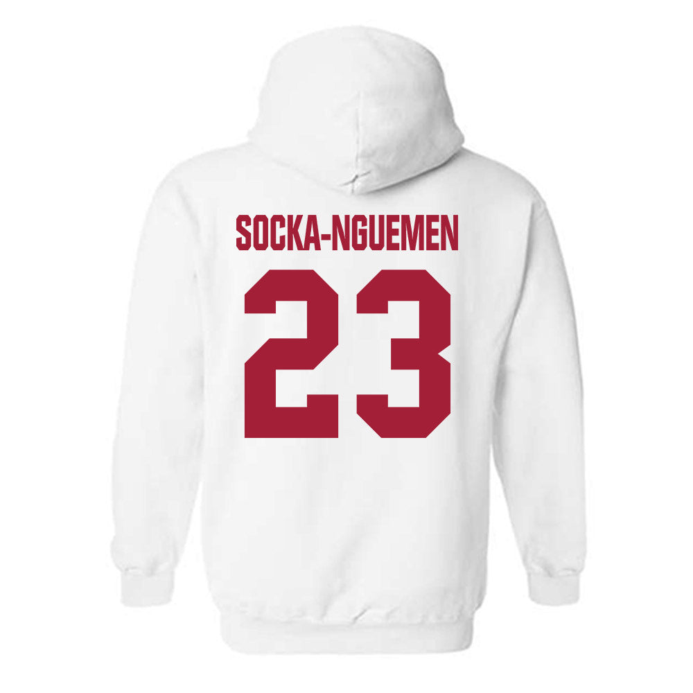 Indiana - NCAA Women's Basketball : Zania Socka-Nguemen - Classic Shersey Hooded Sweatshirt-1