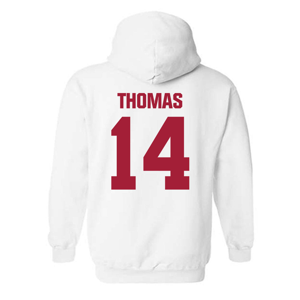 Indiana - NCAA Baseball : Brayton Thomas - Classic Shersey Hooded Sweatshirt-1