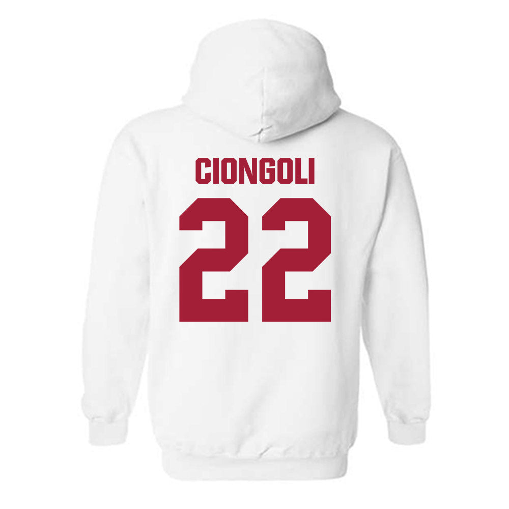 Indiana - NCAA Football : Ace Ciongoli - Classic Shersey Hooded Sweatshirt-1