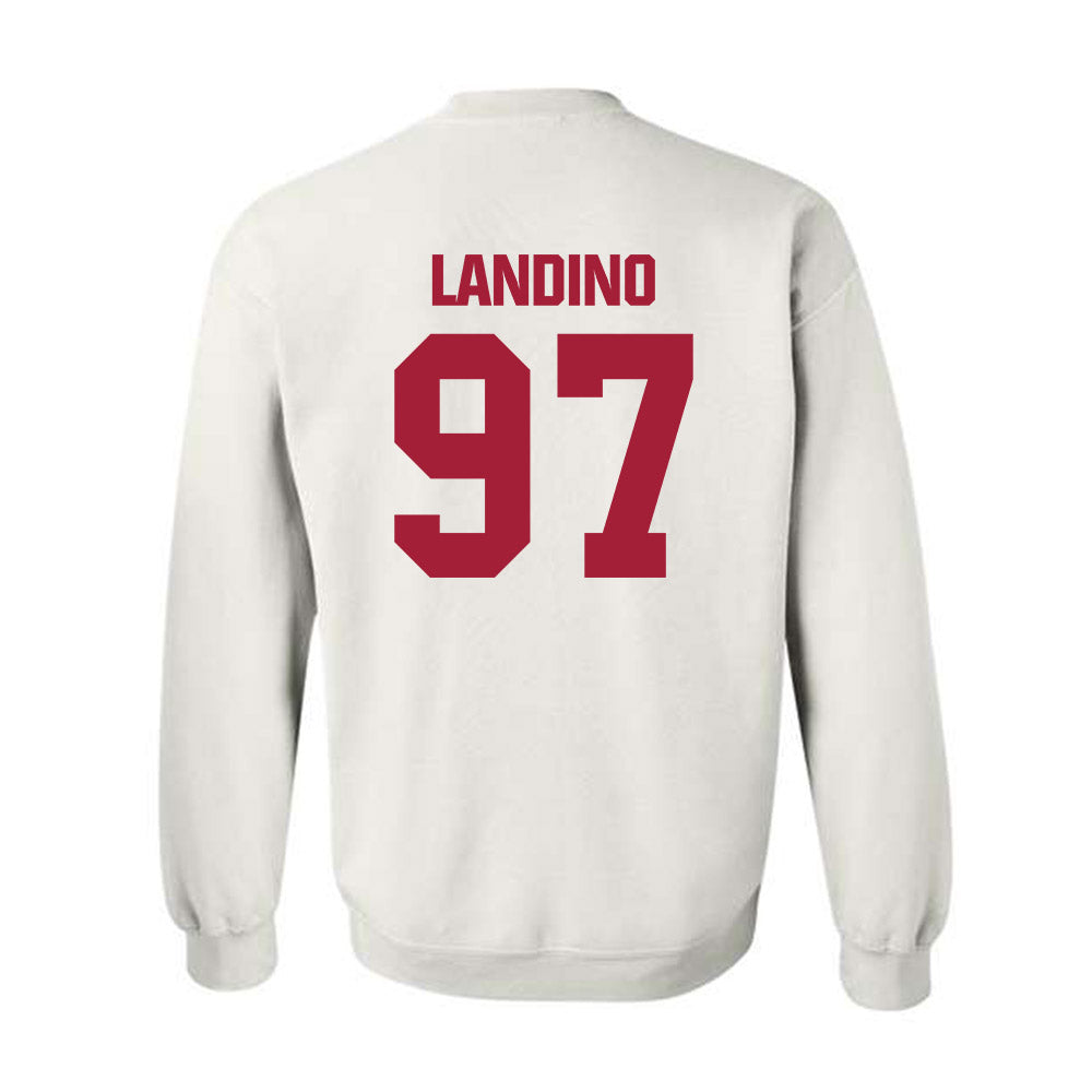Indiana - NCAA Football : Mario Landino - Classic Shersey Crewneck Sweatshirt-1