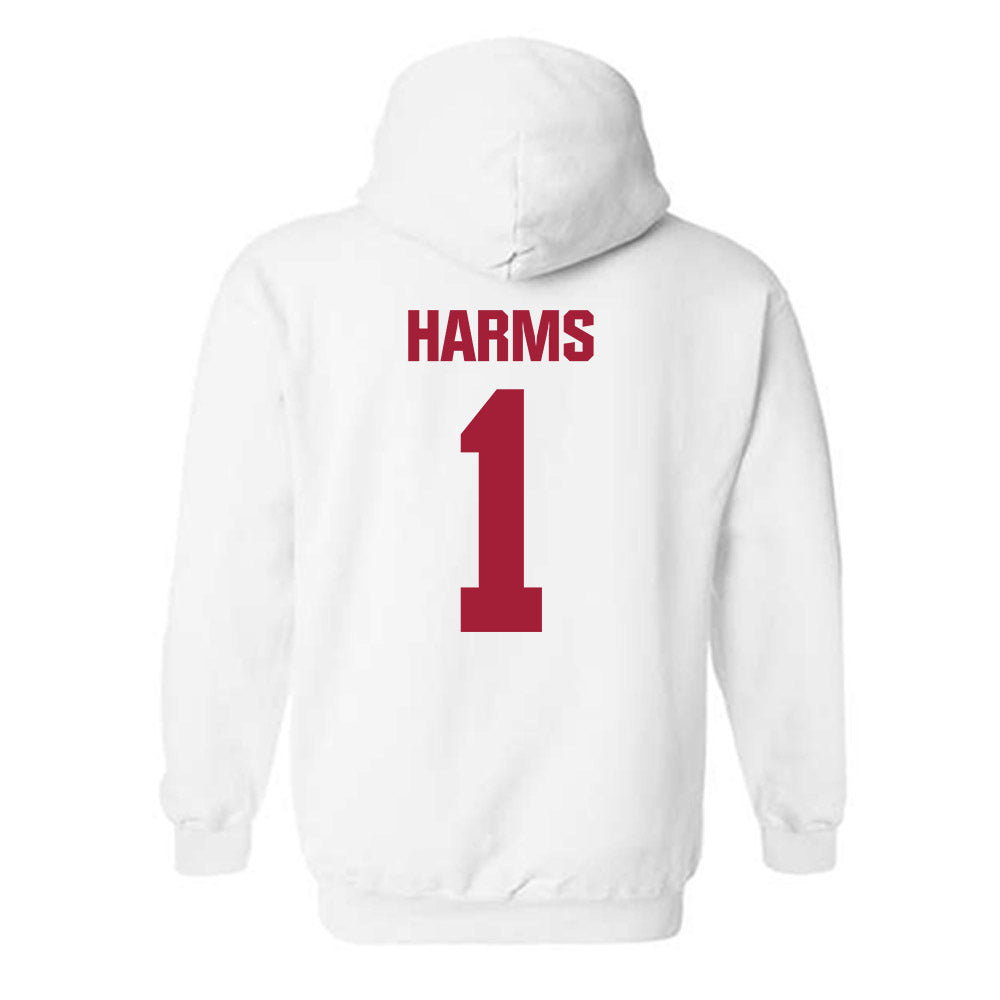 Indiana - NCAA Men's Soccer : JT Harms - Classic Shersey Hooded Sweatshirt-1